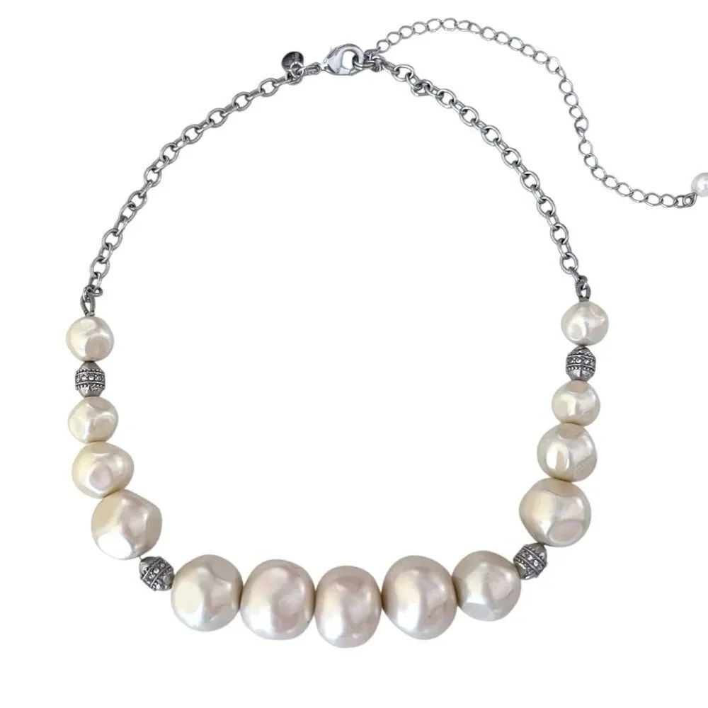 Lia Sophia Faux Baroque Pearl Necklace